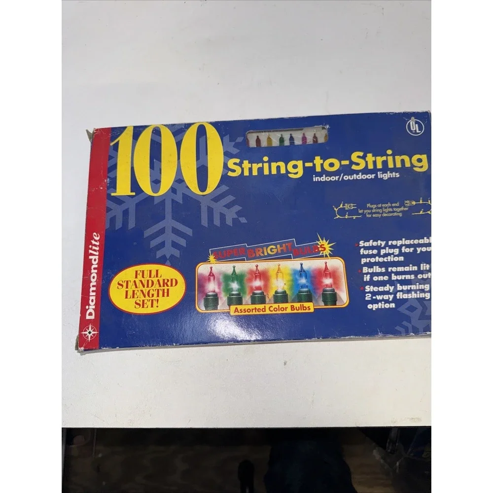 100 END-TO-END MIDGET LIGHTS Brand NEW IN PACKAGE INDOOR/OUTDOOR